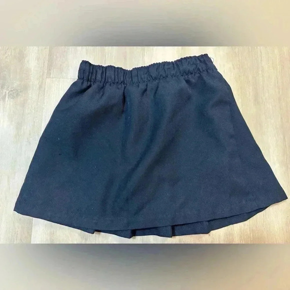298. School Uniform Scooter skirt set of 2 navy blue - girls size 4-6T - Picture 3 of 6
